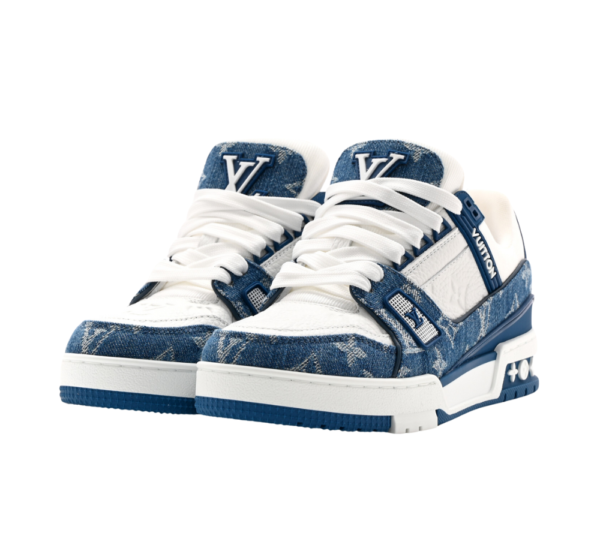 Louis Vuitton LV Trainer White Blue - Image 2