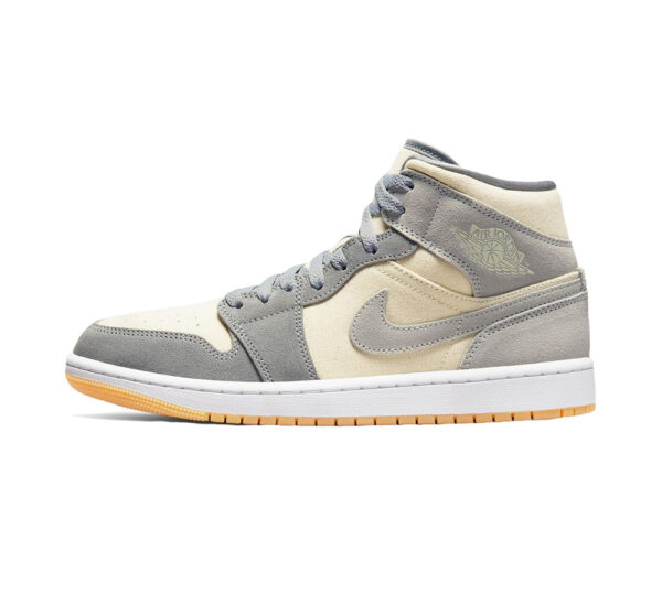 Air Jordan 1 Mid Coconut Milk Particle Grey