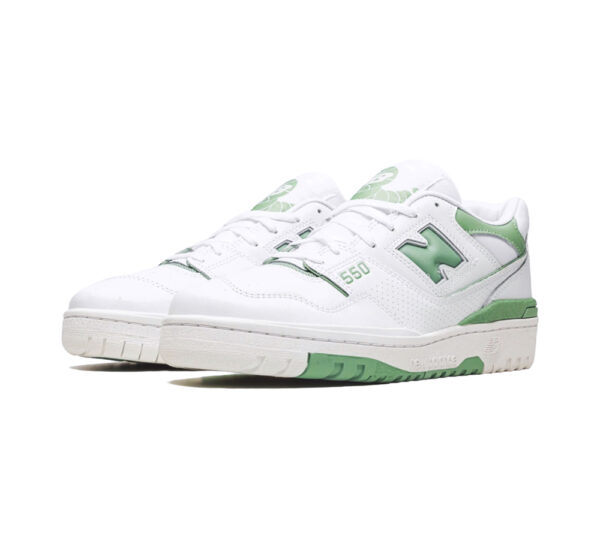 New Balance 550 White Mint Green - Image 2