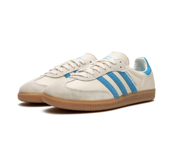 Adidas Samba OG x Sporty & Rich Cream Blue - Image 2