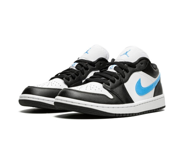 Air Jordan 1 Low Black University Blue White - Image 2